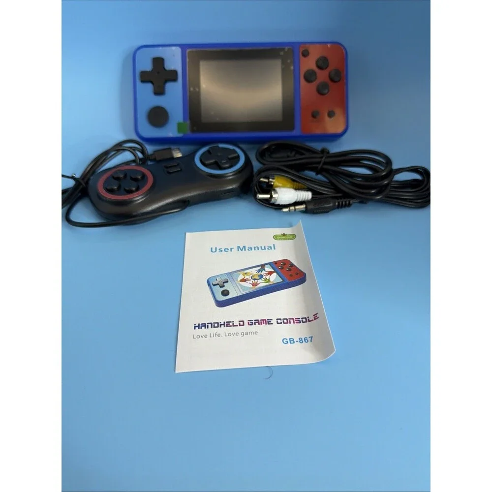 Beico 32 Bit Kids Handheld Games Preloaded 139 Video Games W/2nd Controller